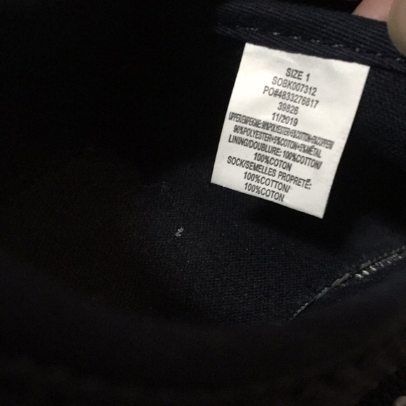 Boys laceless slip on sneakers  Navy J1 GUC - Picture 8 of 10